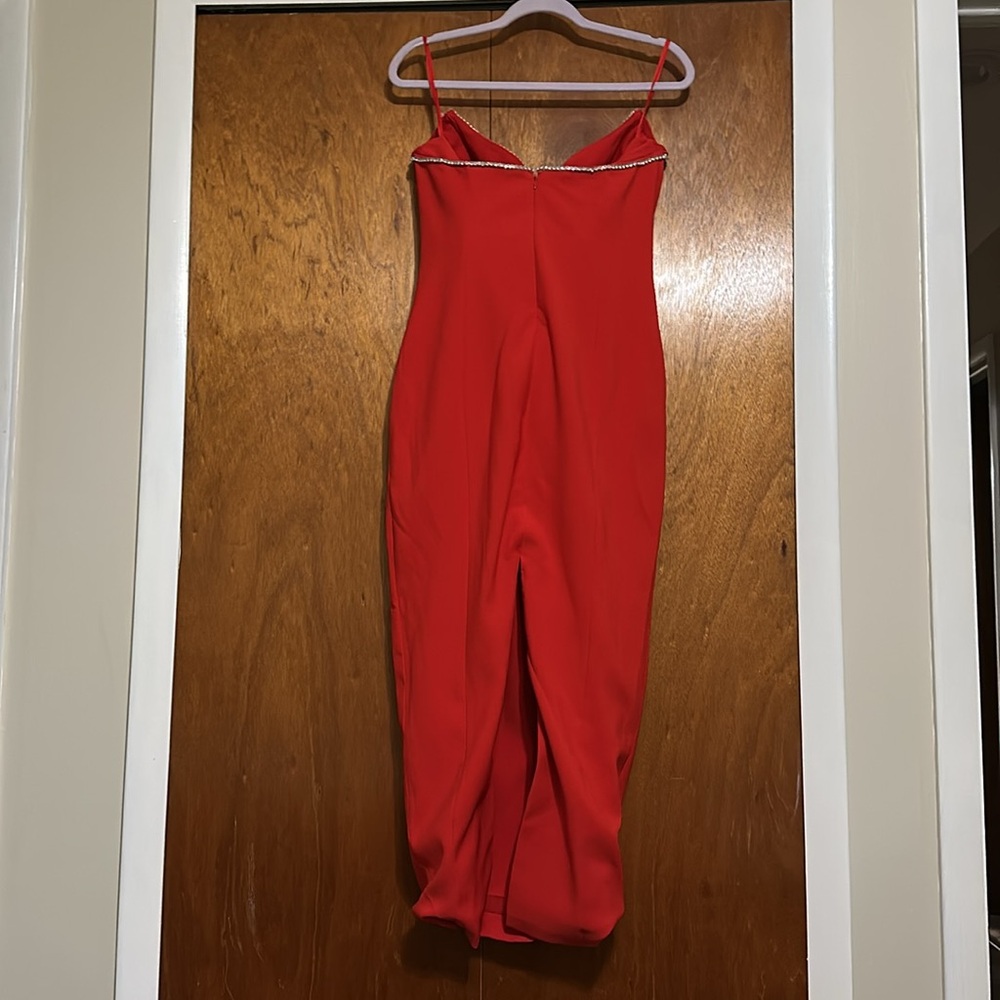 Bec Midi Dress in Red - Picture 6 of 11